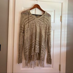 Boho crocheted sweater